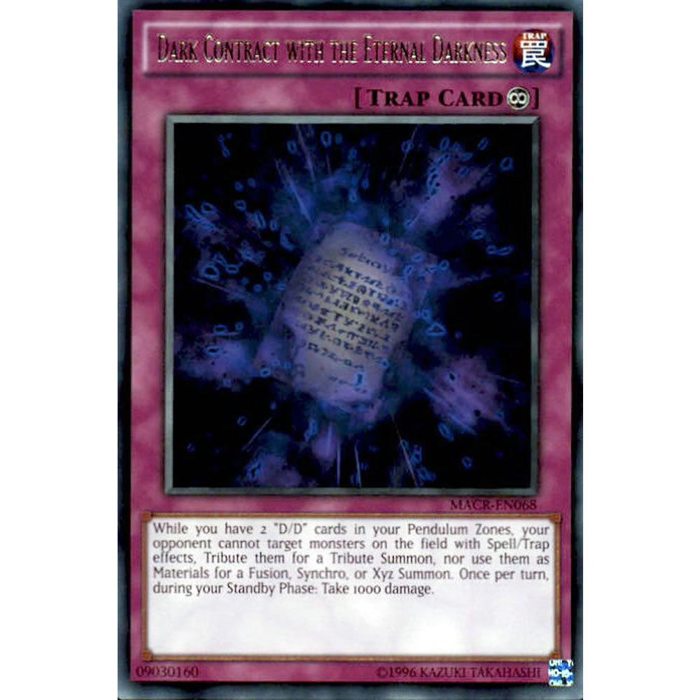 Dark Contract with the Eternal Darkness MACR-EN068 Yu-Gi-Oh! Card from the Maximum Crisis Set