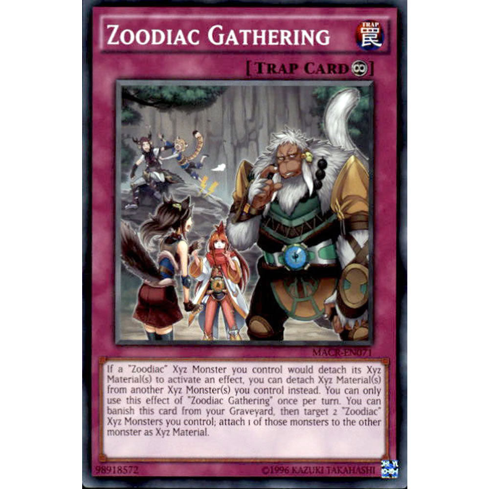 Zoodiac Gathering MACR-EN071 Yu-Gi-Oh! Card from the Maximum Crisis Set