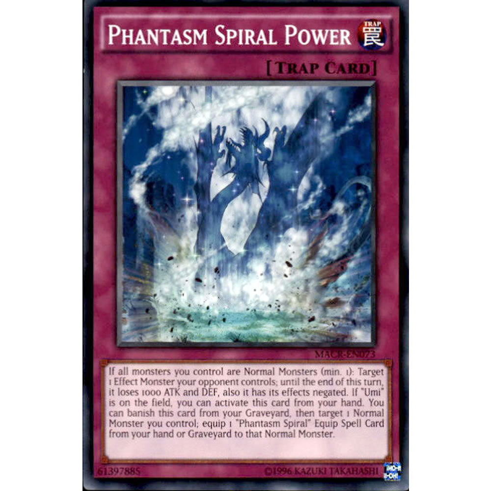 Phantasm Spiral Power MACR-EN073 Yu-Gi-Oh! Card from the Maximum Crisis Set