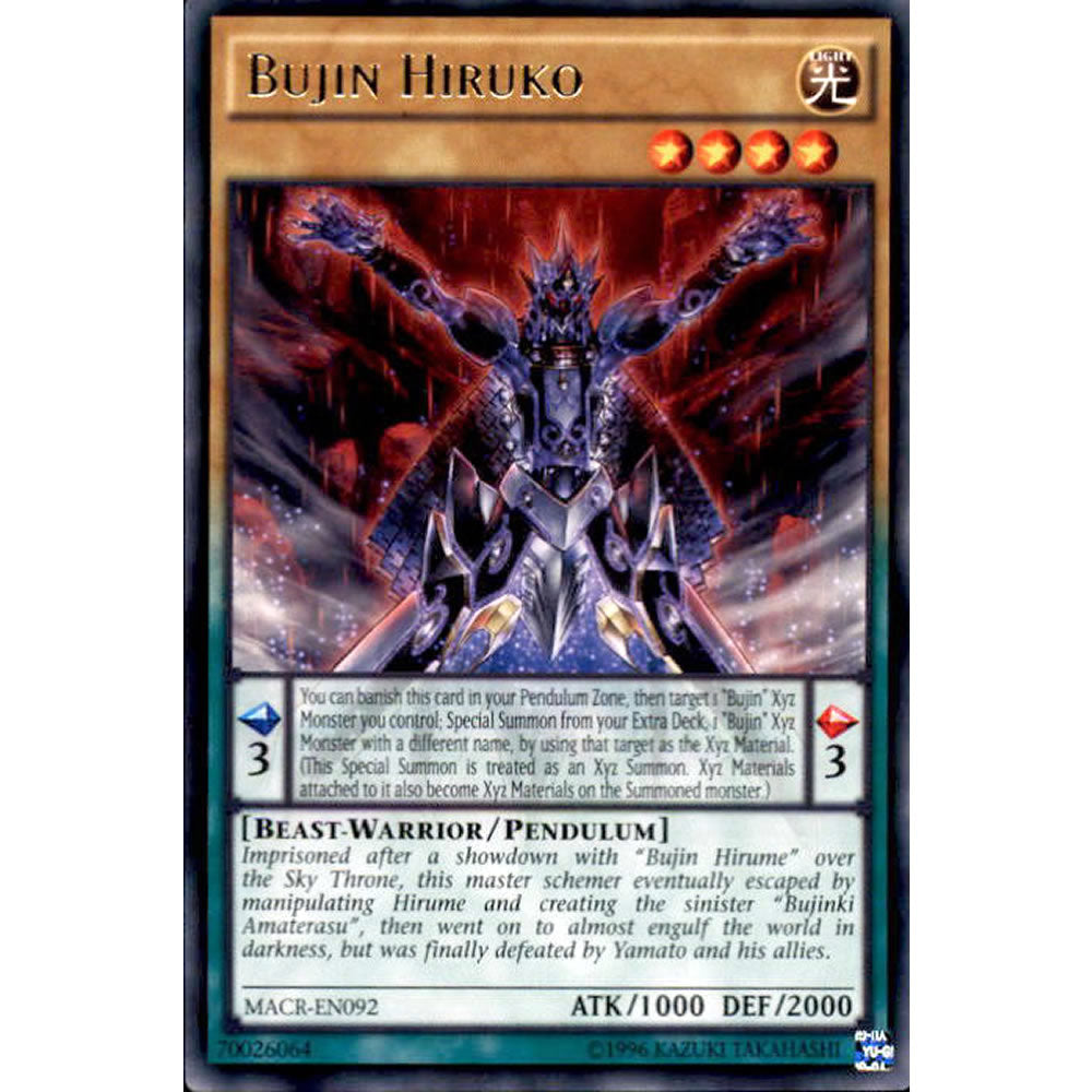Bujin Hiruko MACR-EN092 Yu-Gi-Oh! Card from the Maximum Crisis Set