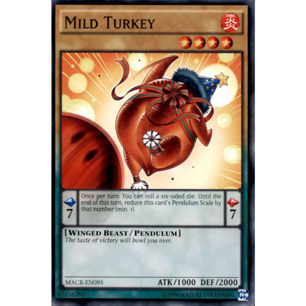 Mild Turkey MACR-EN095 Yu-Gi-Oh! Card from the Maximum Crisis Set