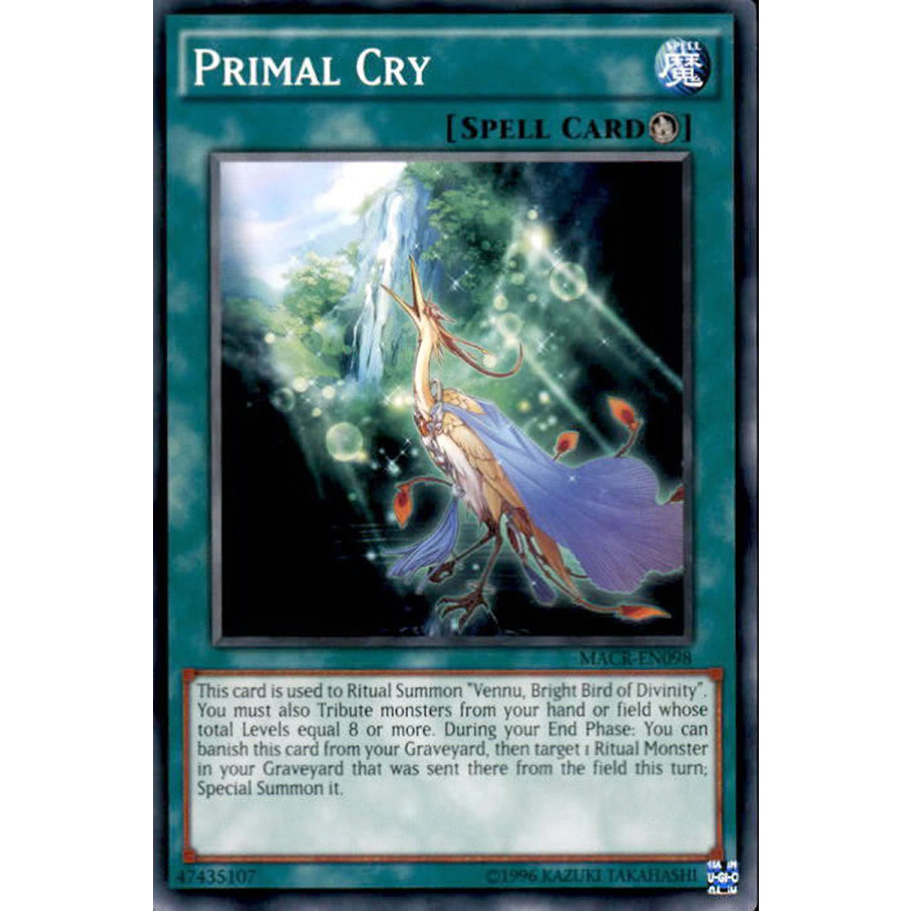 Primal Cry MACR-EN098 Yu-Gi-Oh! Card from the Maximum Crisis Set