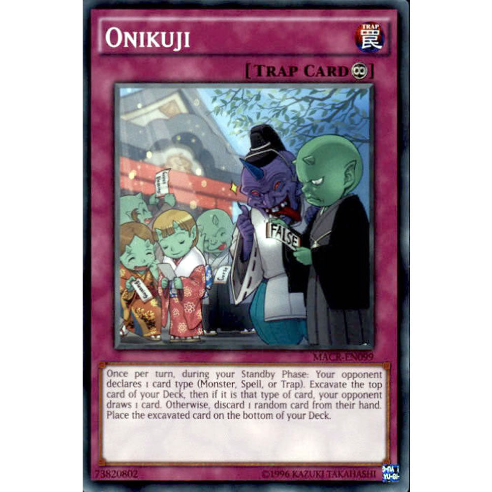 Onikuji MACR-EN099 Yu-Gi-Oh! Card from the Maximum Crisis Set