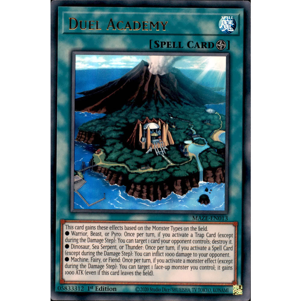 Duel Academy MAZE-EN013 Yu-Gi-Oh! Card from the Maze of Memories Set