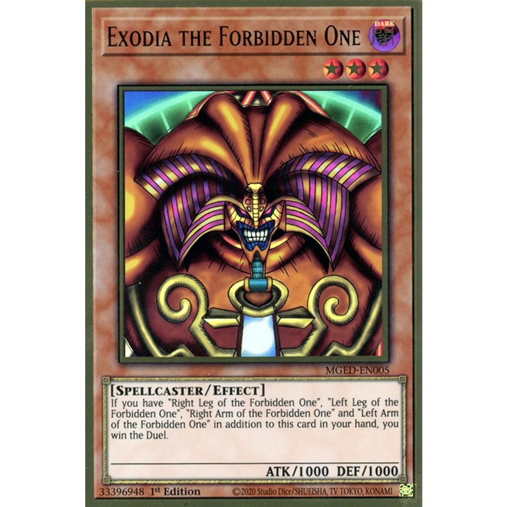 Exodia the Forbidden One MGED-EN005 Yu-Gi-Oh! Card from the Maximum Gold: El Dorado Set