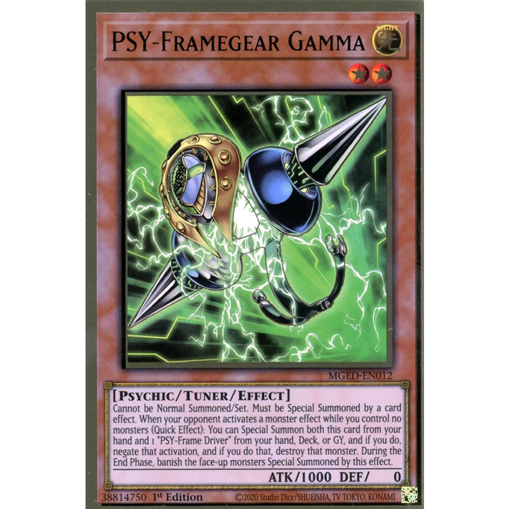 PSY-Framegear Gamma MGED-EN012 Yu-Gi-Oh! Card from the Maximum Gold: El Dorado Set
