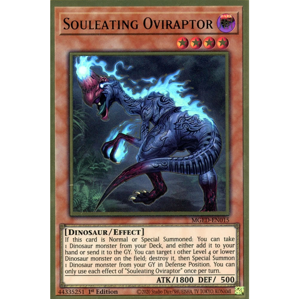 Souleating Oviraptor MGED-EN015 Yu-Gi-Oh! Card from the Maximum Gold: El Dorado Set