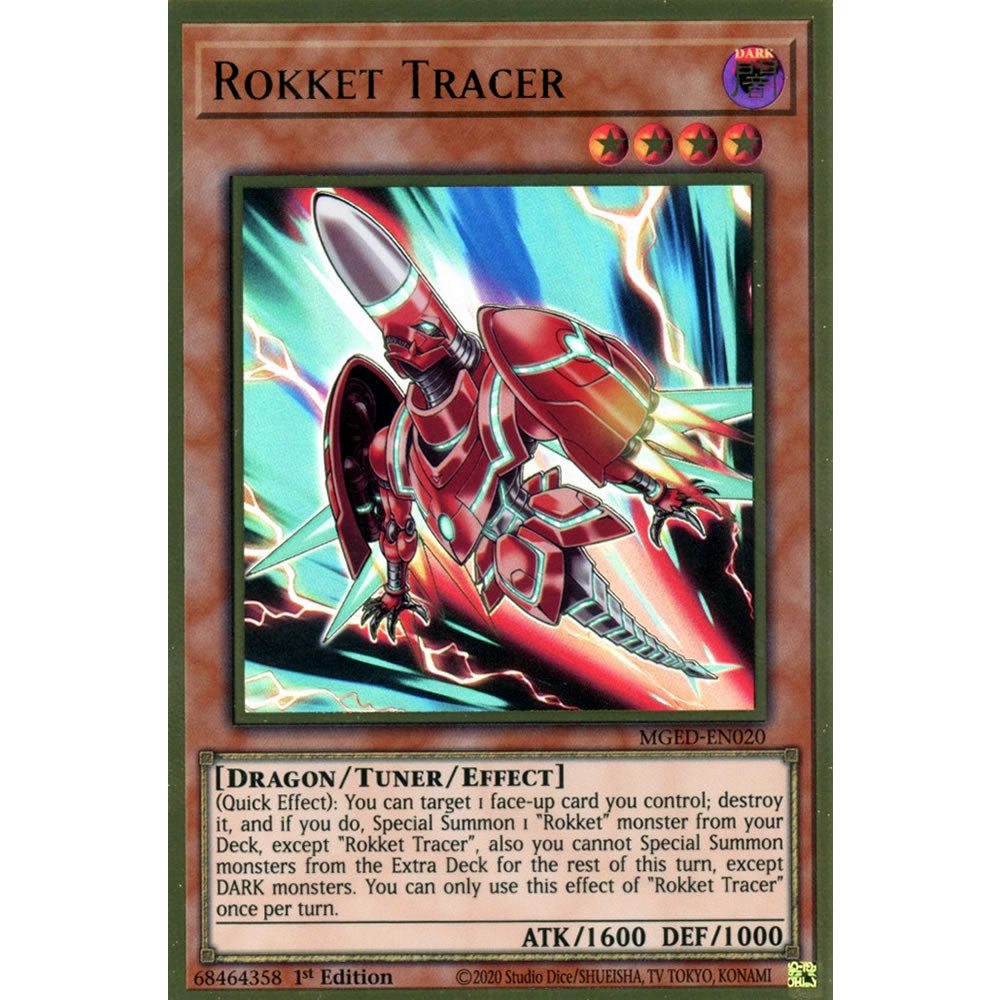 Rokket Tracer MGED-EN020 Yu-Gi-Oh! Card from the Maximum Gold: El Dorado Set