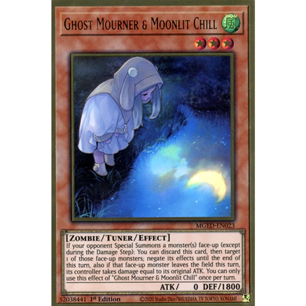 Ghost Mourner & Moonlit Chill (alternate art) MGED-EN023 Yu-Gi-Oh! Card from the Maximum Gold: El Dorado Set