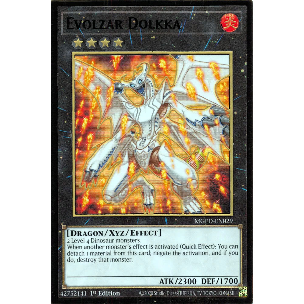 Evolzar Dolkka MGED-EN029 Yu-Gi-Oh! Card from the Maximum Gold: El Dorado Set