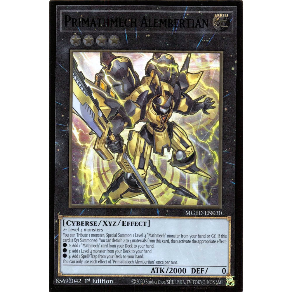 Primathmech Alembertian MGED-EN030 Yu-Gi-Oh! Card from the Maximum Gold: El Dorado Set
