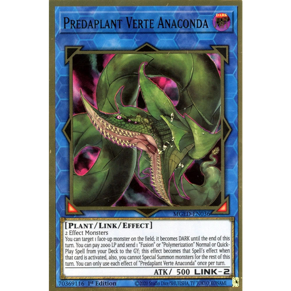 Predaplant Verte Anaconda MGED-EN036 Yu-Gi-Oh! Card from the Maximum Gold: El Dorado Set