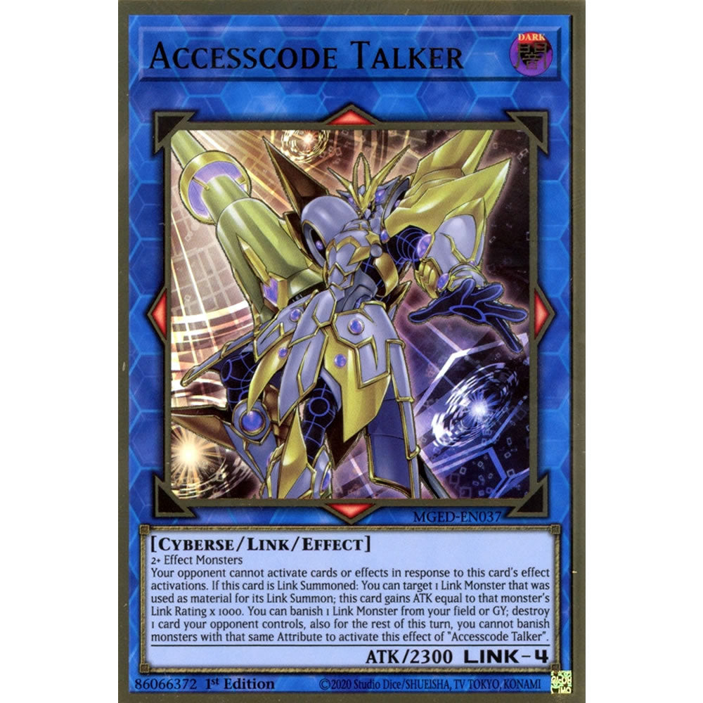 Accesscode Talker MGED-EN037 Yu-Gi-Oh! Card from the Maximum Gold: El Dorado Set