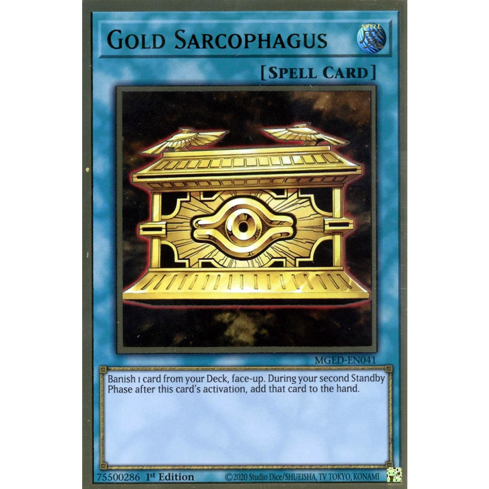 Gold Sarcophagus MGED-EN041 Yu-Gi-Oh! Card from the Maximum Gold: El Dorado Set