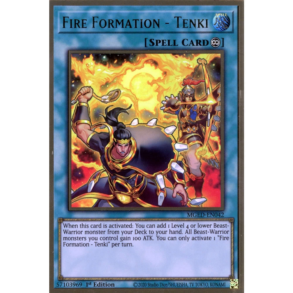 Fire Formation - Tenki MGED-EN042 Yu-Gi-Oh! Card from the Maximum Gold: El Dorado Set
