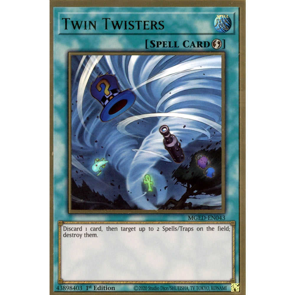 Twin Twisters MGED-EN043 Yu-Gi-Oh! Card from the Maximum Gold: El Dorado Set