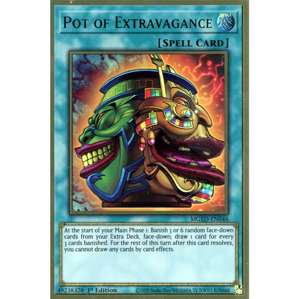 Pot of Extravagance MGED-EN046 Yu-Gi-Oh! Card from the Maximum Gold: El Dorado Set