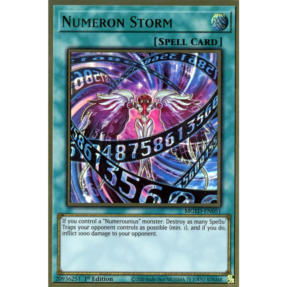 Numeron Storm MGED-EN051 Yu-Gi-Oh! Card from the Maximum Gold: El Dorado Set