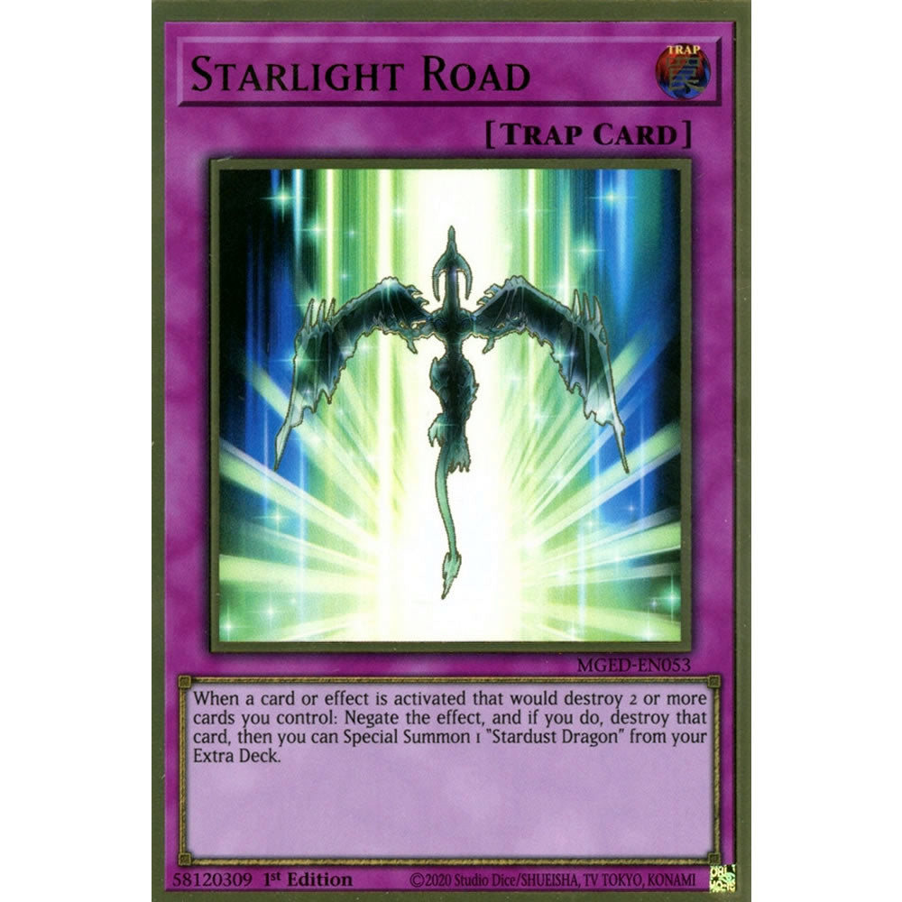 Starlight Road MGED-EN053 Yu-Gi-Oh! Card from the Maximum Gold: El Dorado Set