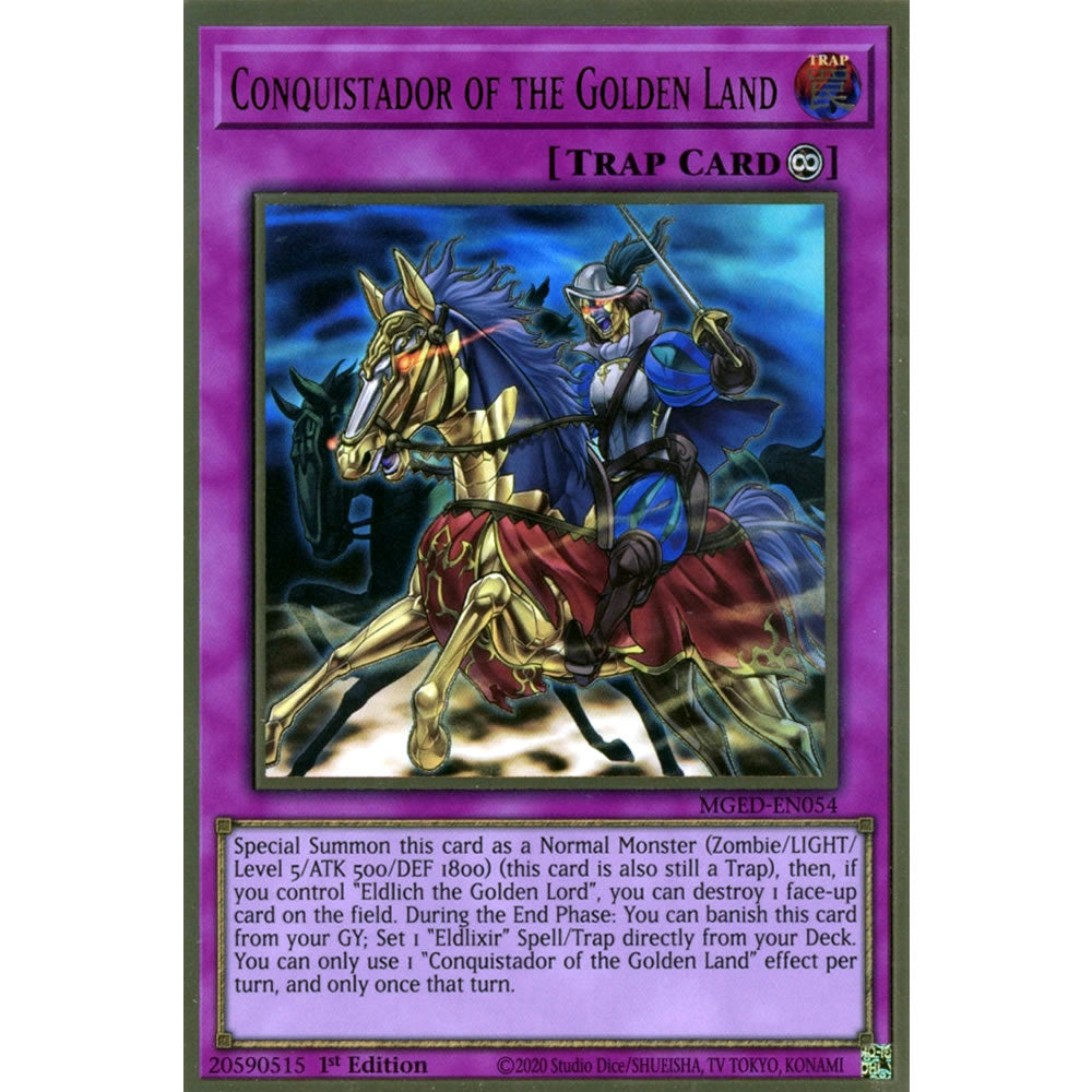 Conquistador of the Golden Land MGED-EN054 Yu-Gi-Oh! Card from the Maximum Gold: El Dorado Set