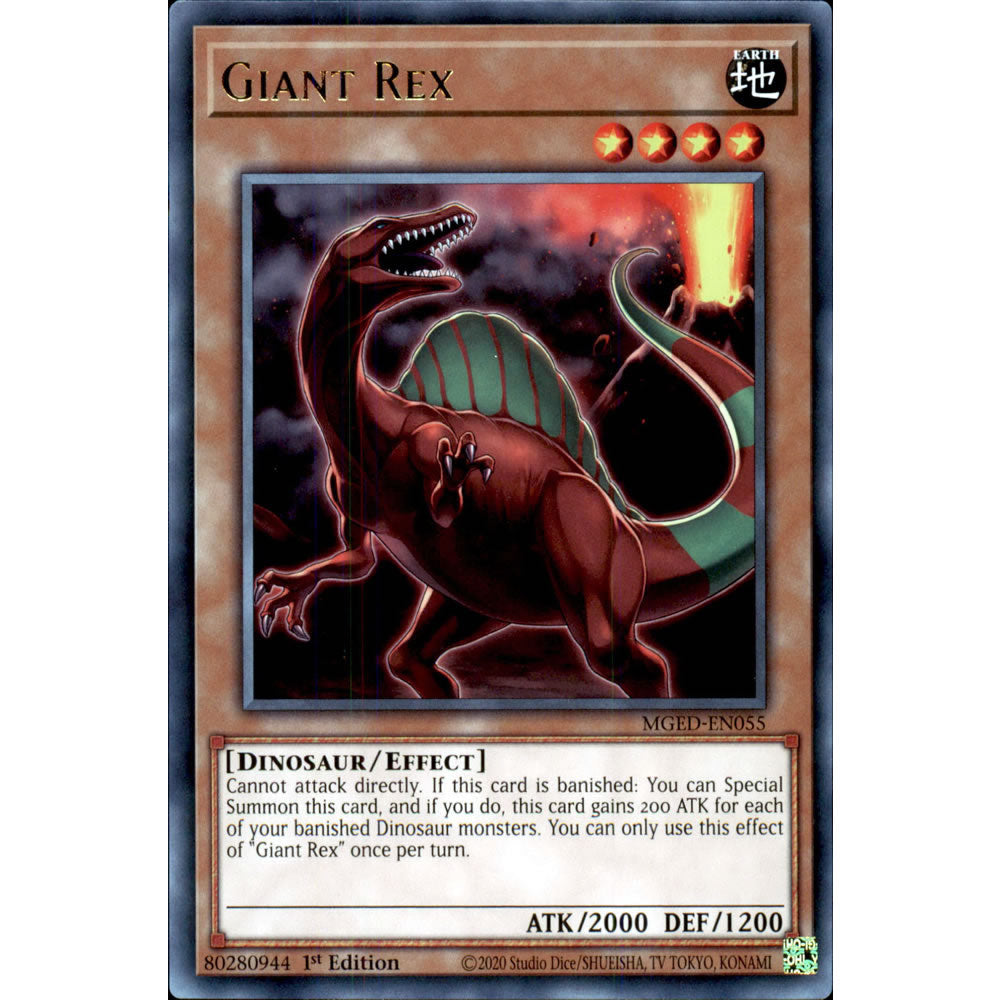 Giant Rex MGED-EN055 Yu-Gi-Oh! Card from the Maximum Gold: El Dorado Set