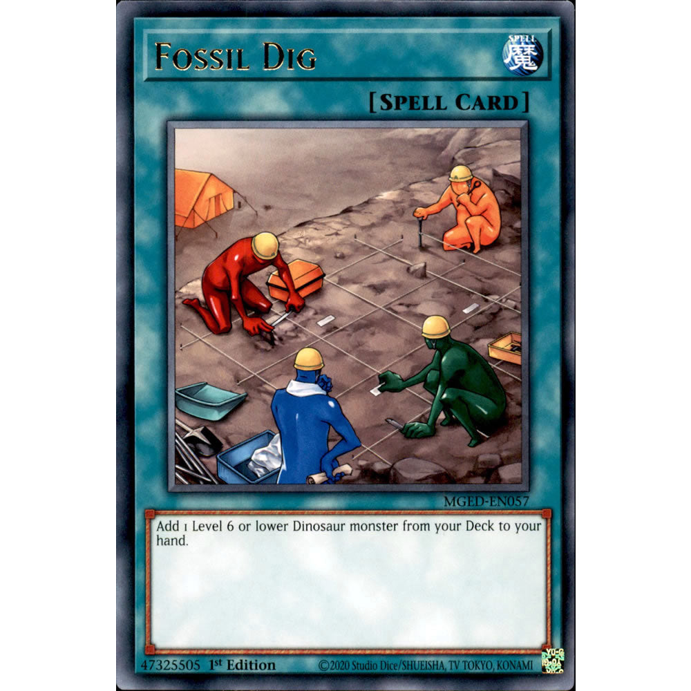 Fossil Dig MGED-EN057 Yu-Gi-Oh! Card from the Maximum Gold: El Dorado Set