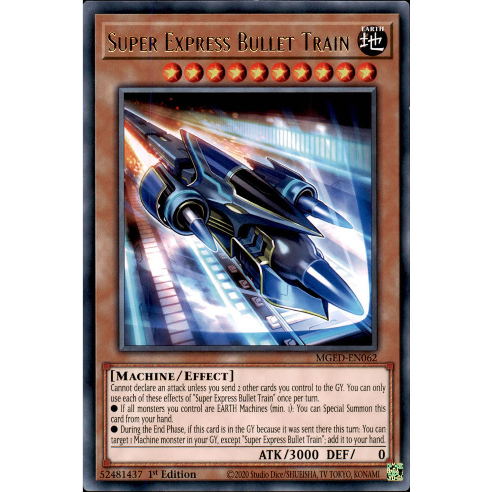 Super Express Bullet Train MGED-EN062 Yu-Gi-Oh! Card from the Maximum Gold: El Dorado Set