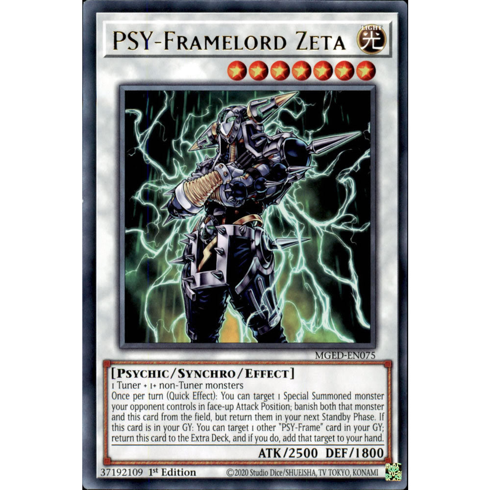 PSY-Framelord Zeta MGED-EN075 Yu-Gi-Oh! Card from the Maximum Gold: El Dorado Set