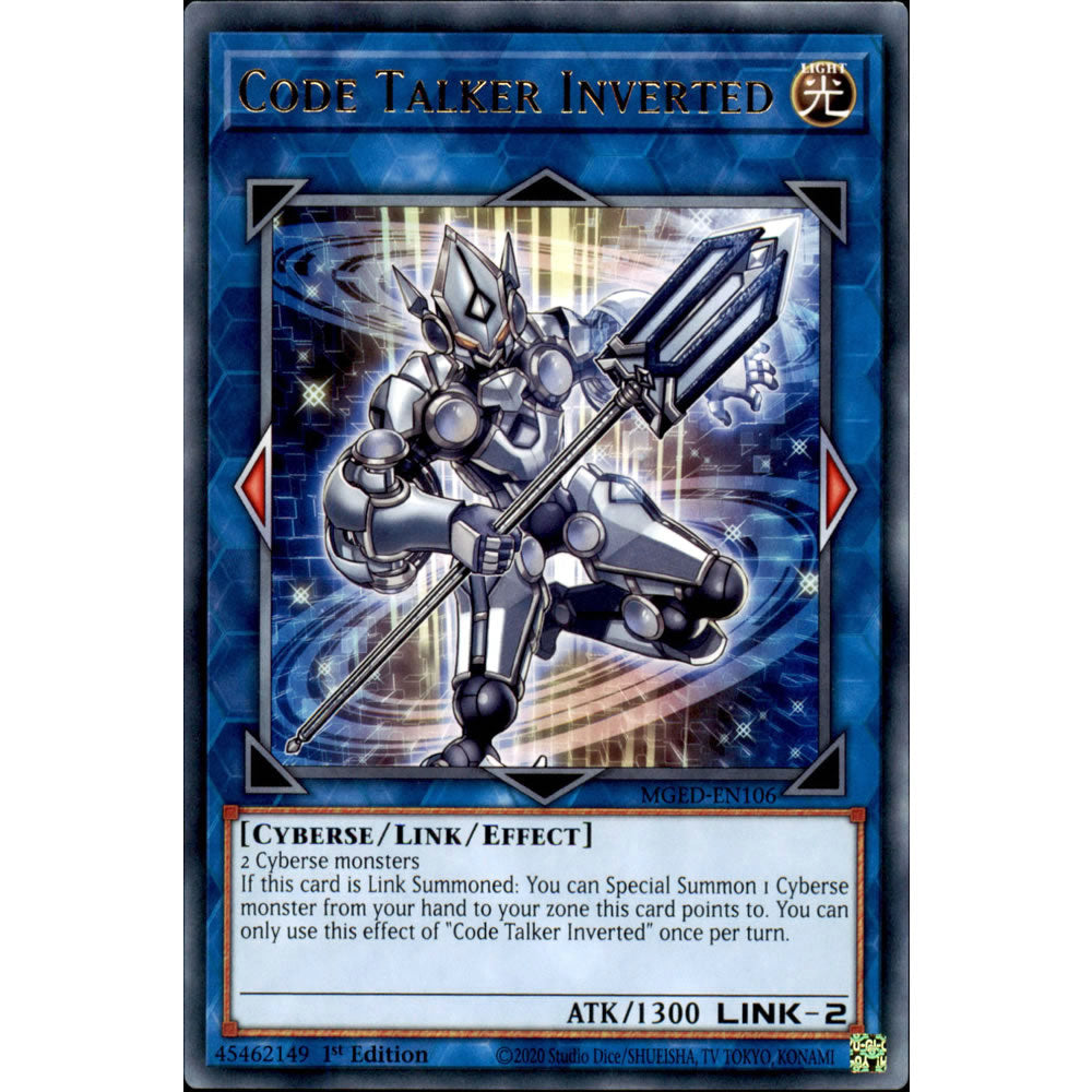 Code Talker Inverted MGED-EN106 Yu-Gi-Oh! Card from the Maximum Gold: El Dorado Set