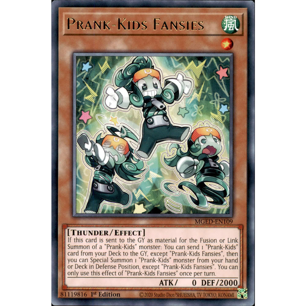 Prank-Kids Fansies MGED-EN109 Yu-Gi-Oh! Card from the Maximum Gold: El Dorado Set