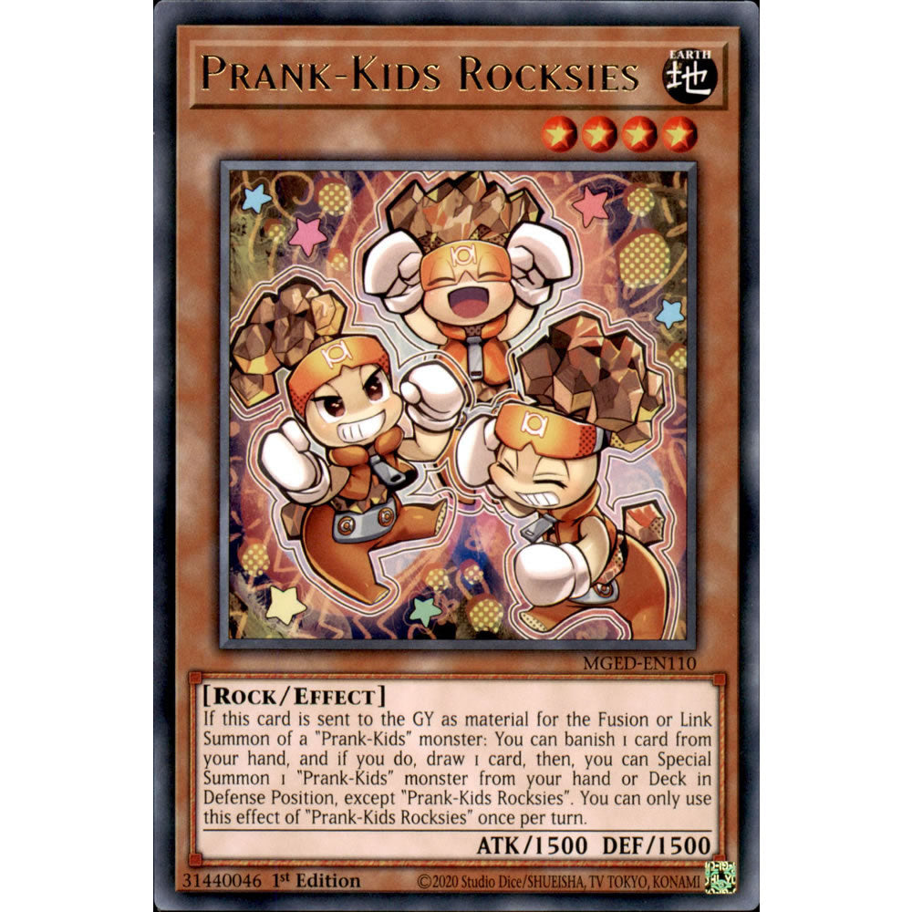 Prank-Kids Rocksies MGED-EN110 Yu-Gi-Oh! Card from the Maximum Gold: El Dorado Set