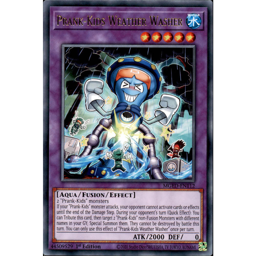 Prank-Kids Weather Washer MGED-EN112 Yu-Gi-Oh! Card from the Maximum Gold: El Dorado Set