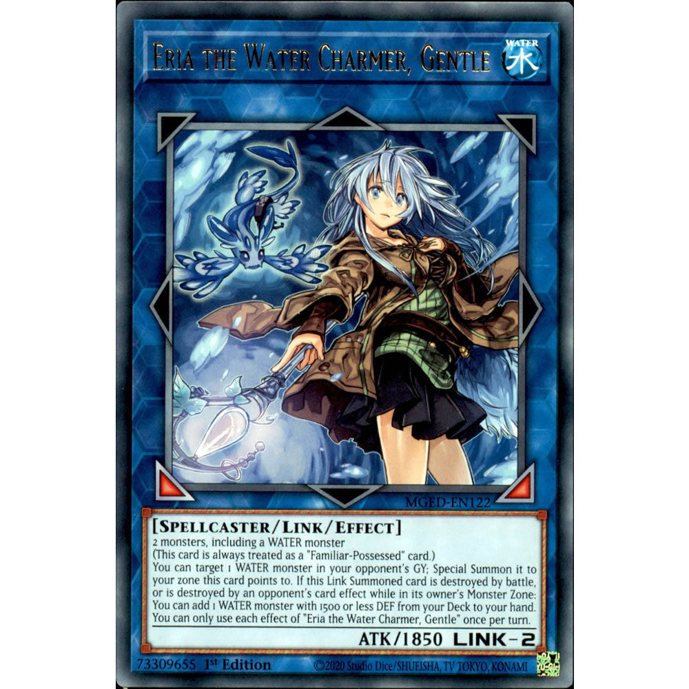 Eria the Water Charmer, Gentle MGED-EN122 Yu-Gi-Oh! Card from the Maximum Gold: El Dorado Set