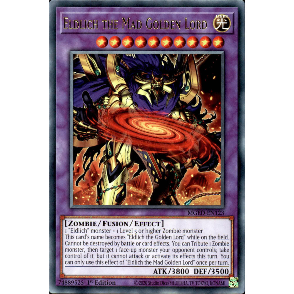 Eldlich the Mad Golden Lord MGED-EN123 Yu-Gi-Oh! Card from the Maximum Gold: El Dorado Set