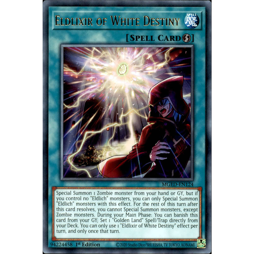 Eldlixir of White Destiny MGED-EN124 Yu-Gi-Oh! Card from the Maximum Gold: El Dorado Set