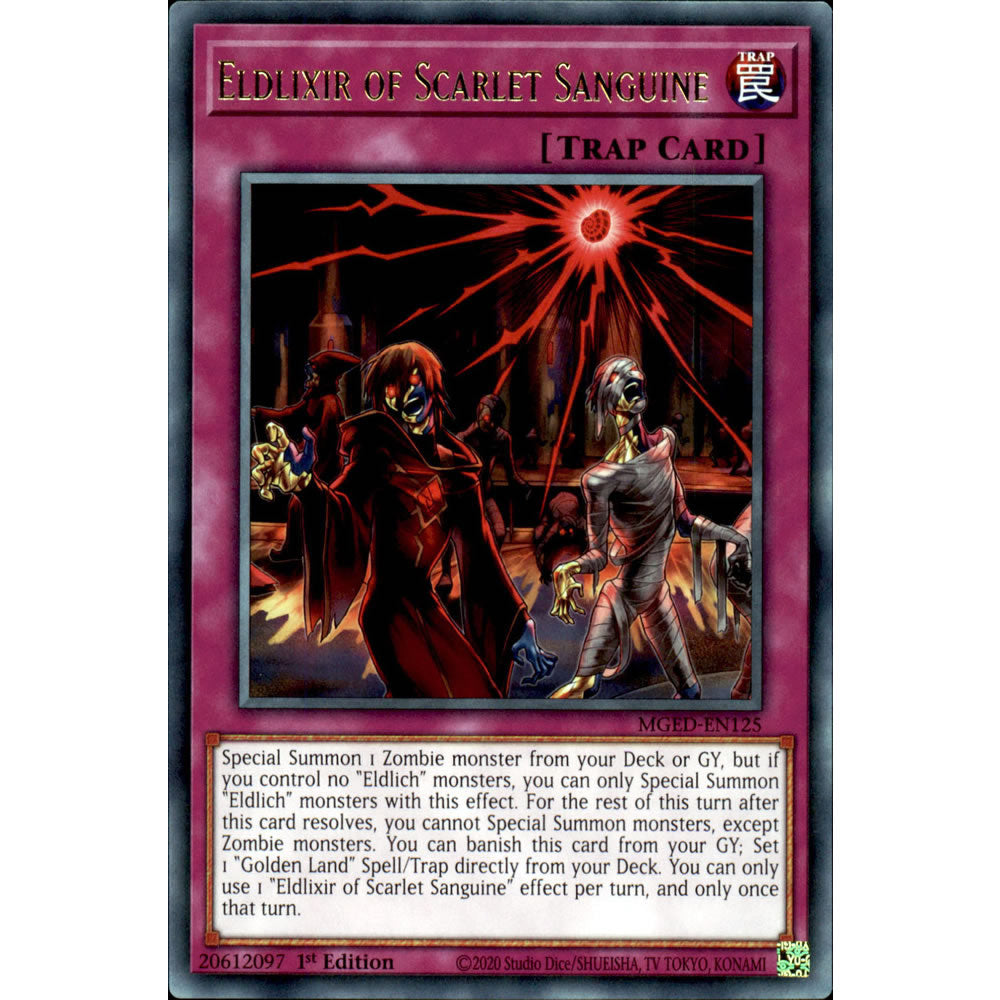 Eldlixir of Scarlet Sanguine MGED-EN125 Yu-Gi-Oh! Card from the Maximum Gold: El Dorado Set