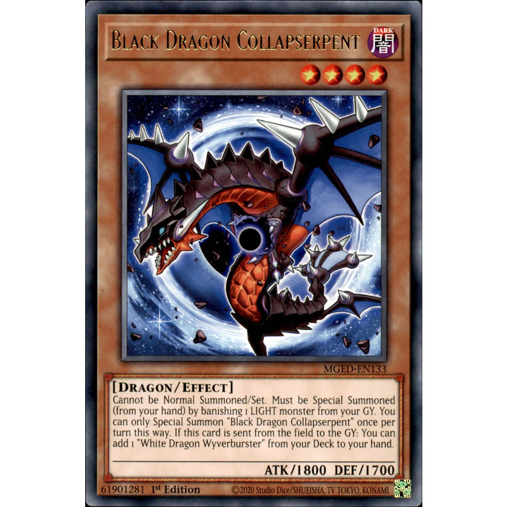 Black Dragon Collapserpent MGED-EN133 Yu-Gi-Oh! Card from the Maximum Gold: El Dorado Set