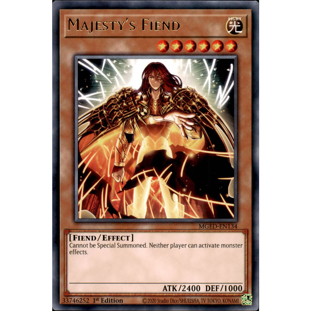 Majesty's Fiend MGED-EN134 Yu-Gi-Oh! Card from the Maximum Gold: El Dorado Set