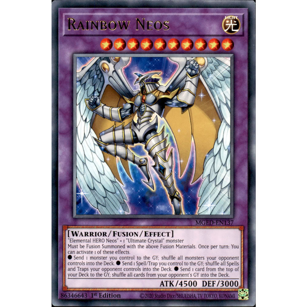 Rainbow Neos MGED-EN137 Yu-Gi-Oh! Card from the Maximum Gold: El Dorado Set