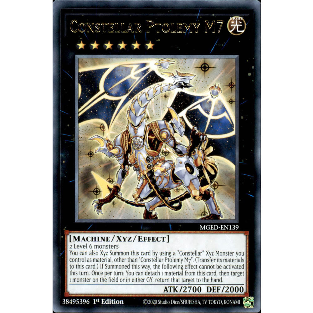 Constellar Ptolemy M7 MGED-EN139 Yu-Gi-Oh! Card from the Maximum Gold: El Dorado Set