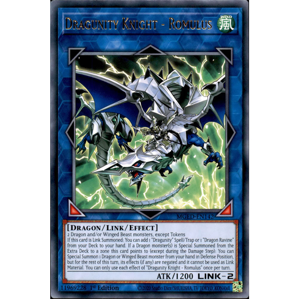 Dragunity Knight - Romulus MGED-EN142 Yu-Gi-Oh! Card from the Maximum Gold: El Dorado Set