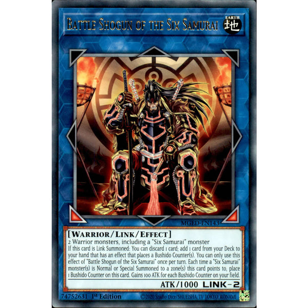 Battle Shogun of the Six Samurai MGED-EN143 Yu-Gi-Oh! Card