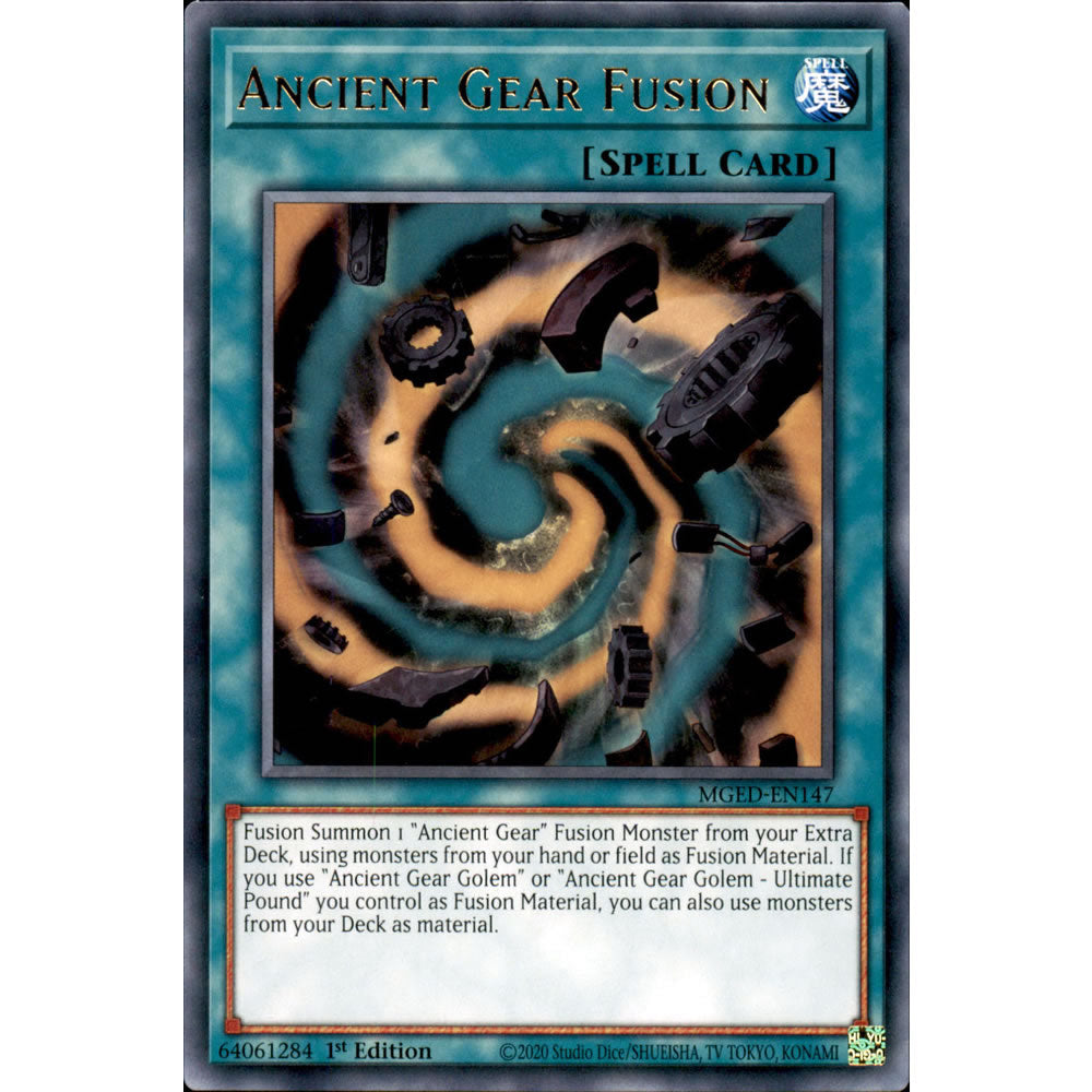 Ancient Gear Fusion MGED-EN147 Yu-Gi-Oh! Card from the Maximum Gold: El Dorado Set