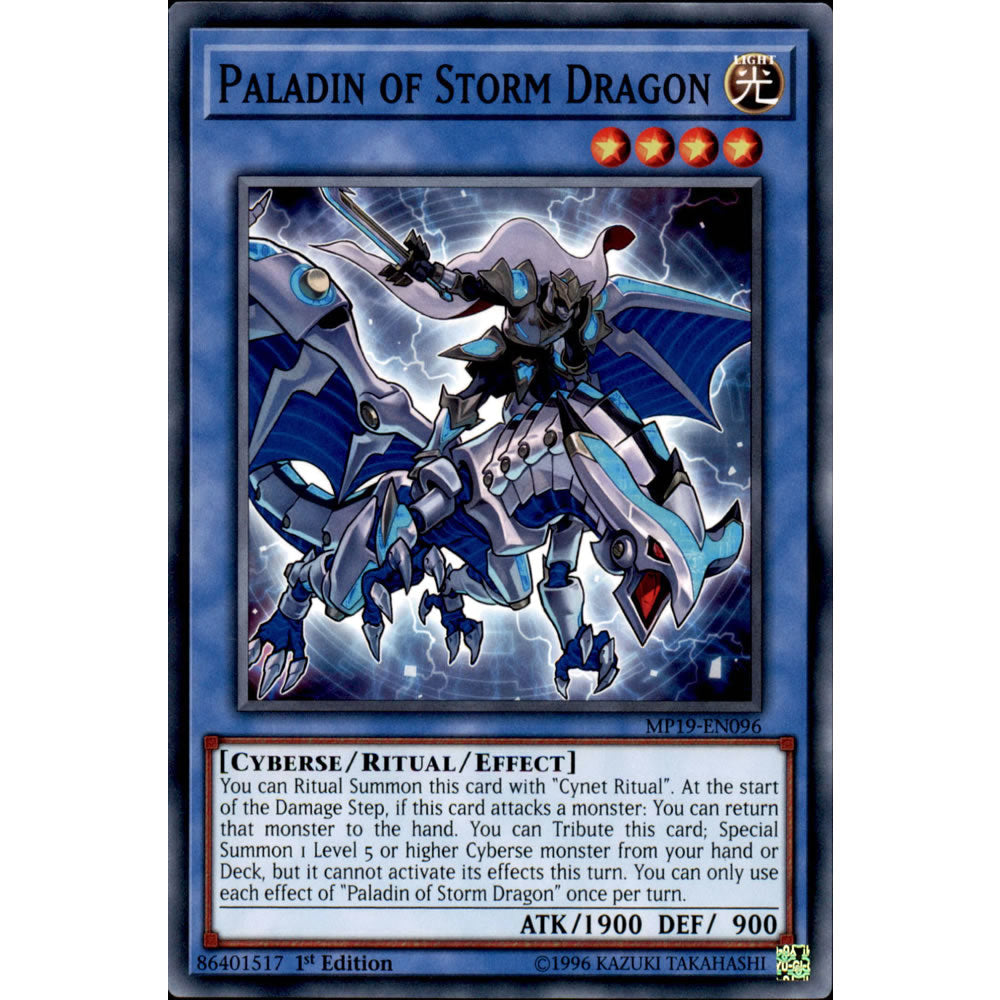 Paladin of Storm Dragon MP19-EN096 Yu-Gi-Oh! Card from the Mega Tin 2019 Mega Pack Set