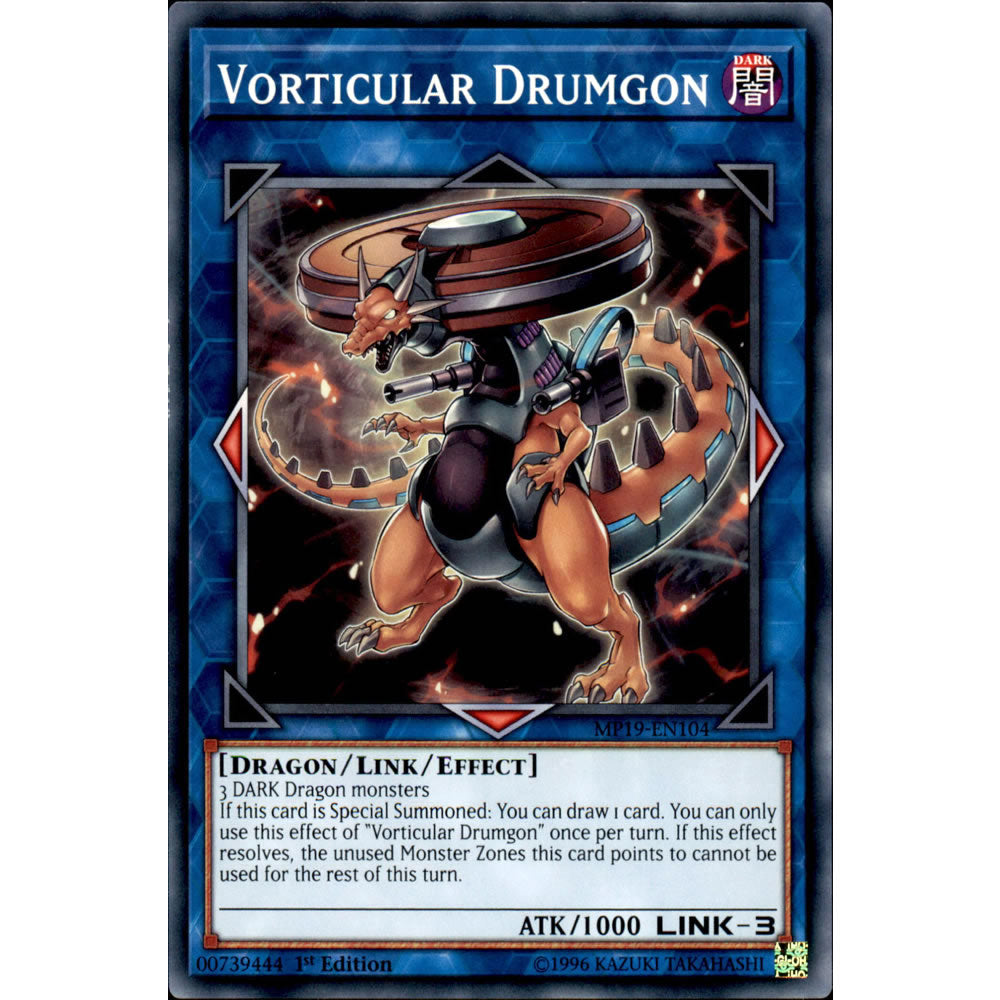 Vorticular Drumgon MP19-EN104 Yu-Gi-Oh! Card from the Mega Tin 2019 Mega Pack Set