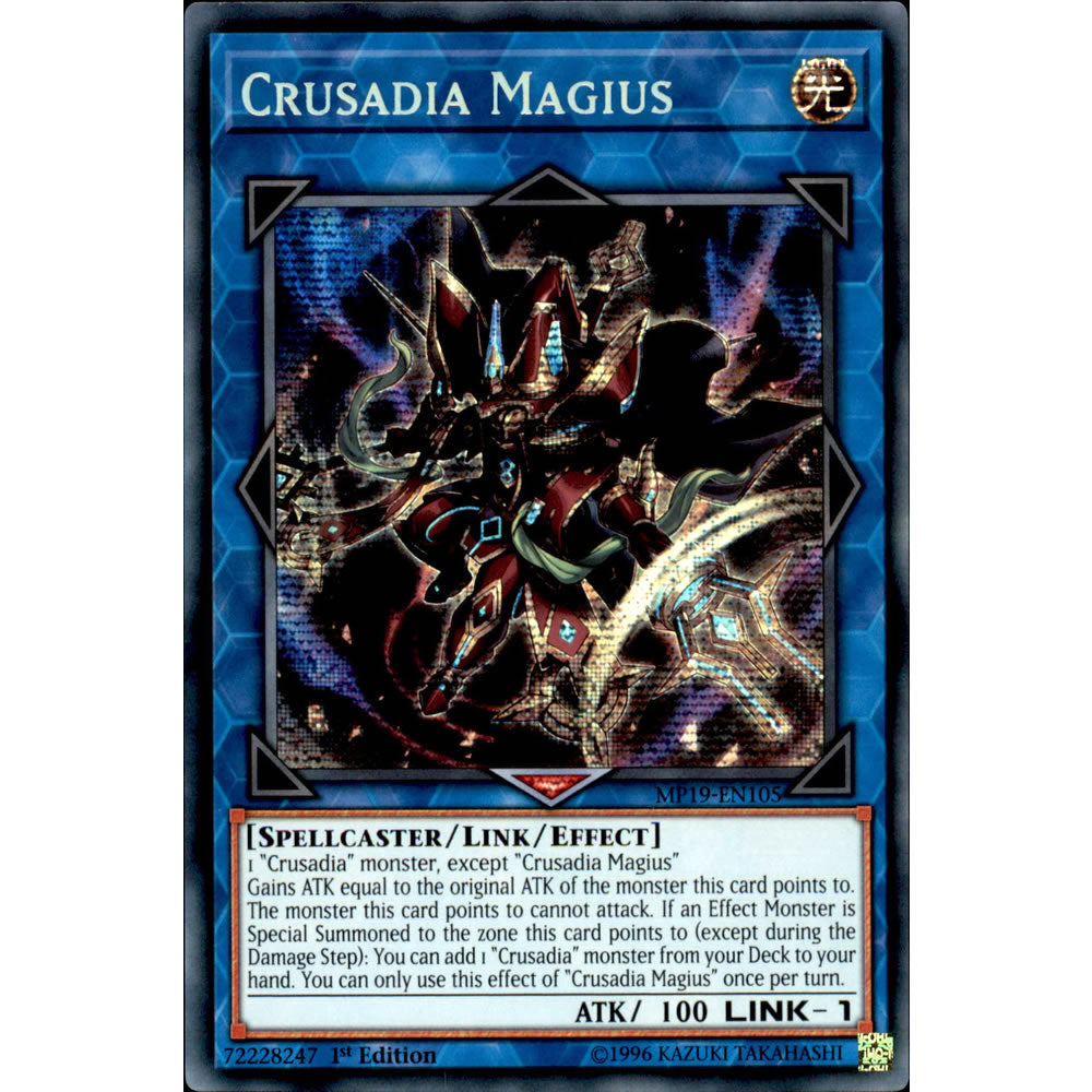 Crusadia Magius MP19-EN105 Yu-Gi-Oh! Card from the Mega Tin 2019 Mega Pack Set
