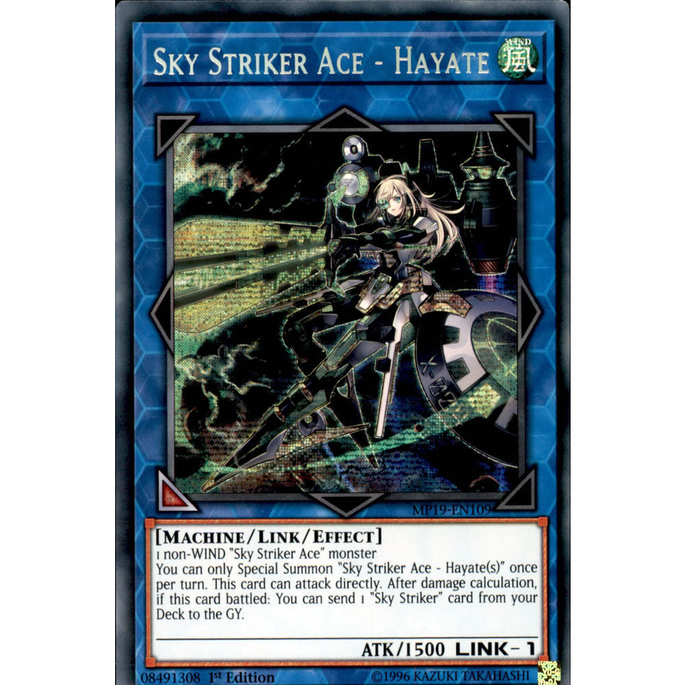 Sky Striker Ace - Hayate MP19-EN109 Yu-Gi-Oh! Card from the Mega Tin 2019 Mega Pack Set