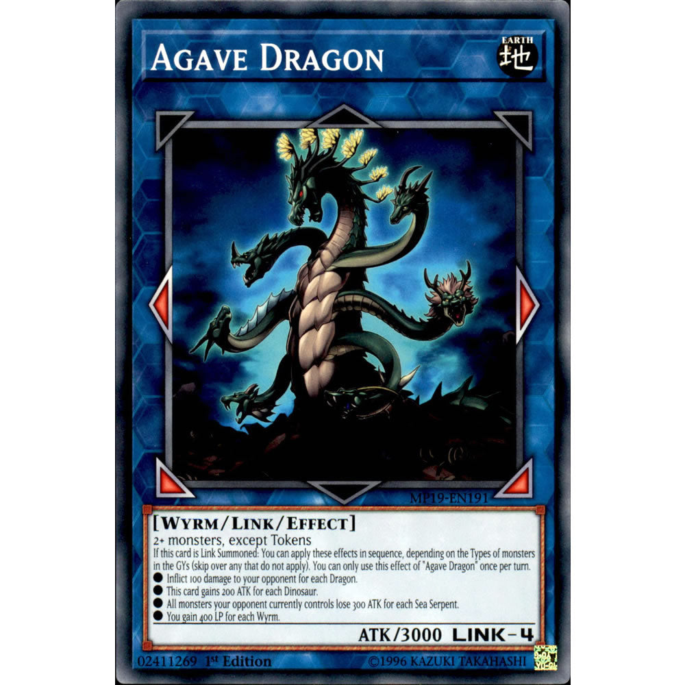 Agave Dragon MP19-EN191 Yu-Gi-Oh! Card from the Mega Tin 2019 Mega Pack Set