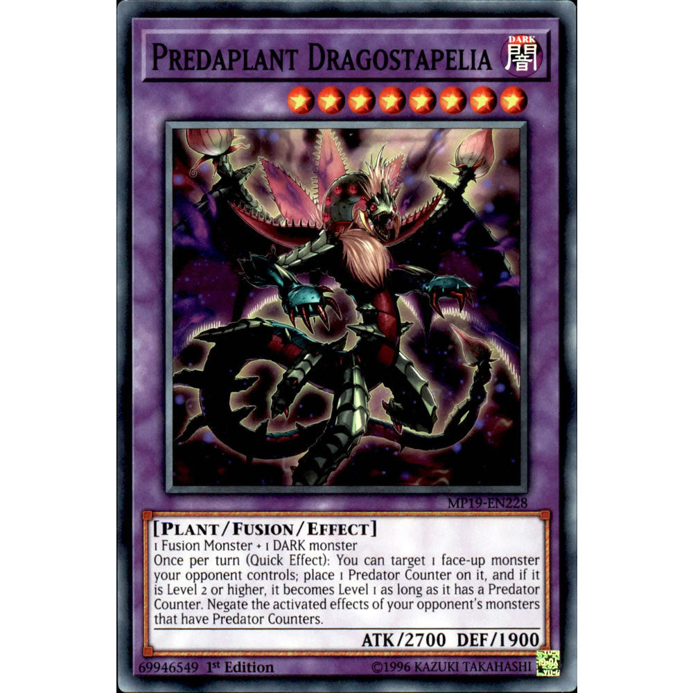 Predaplant Dragostapelia MP19-EN228 Yu-Gi-Oh! Card from the Mega Tin 2019 Mega Pack Set