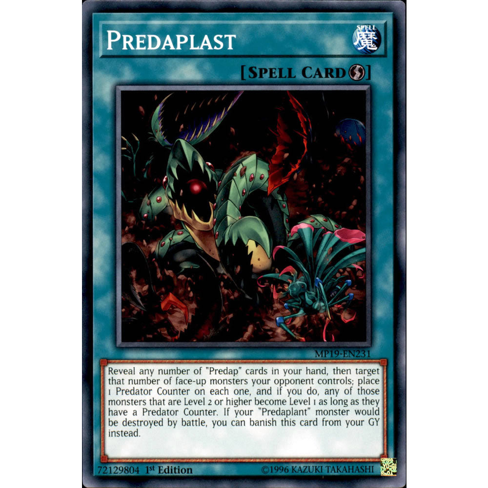 Predaplast MP19-EN231 Yu-Gi-Oh! Card from the Mega Tin 2019 Mega Pack Set